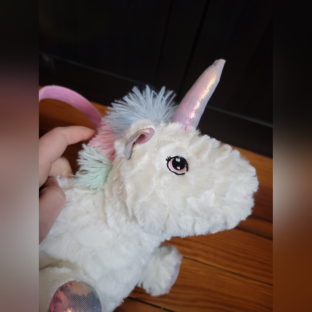 Nwot Plush Stuffed Animal Unicorn Easter Basket - Picture 2 of 7